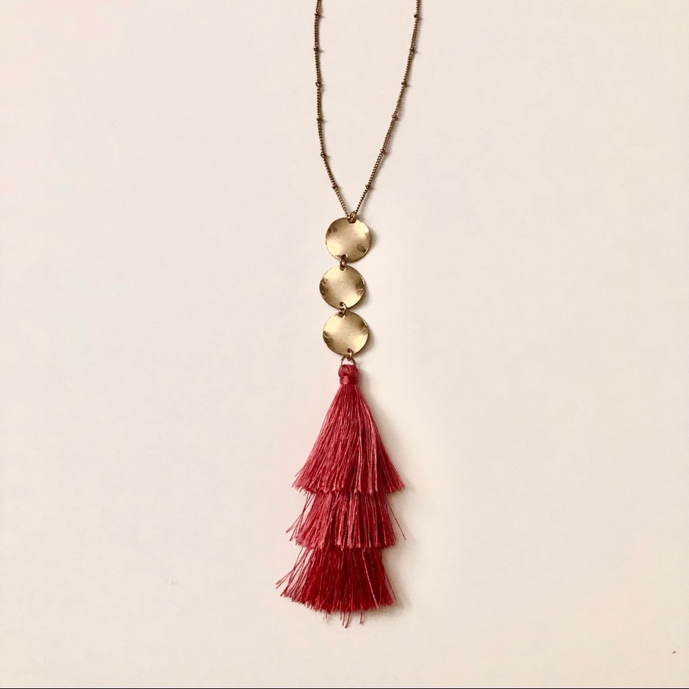 Tassel pendant necklace